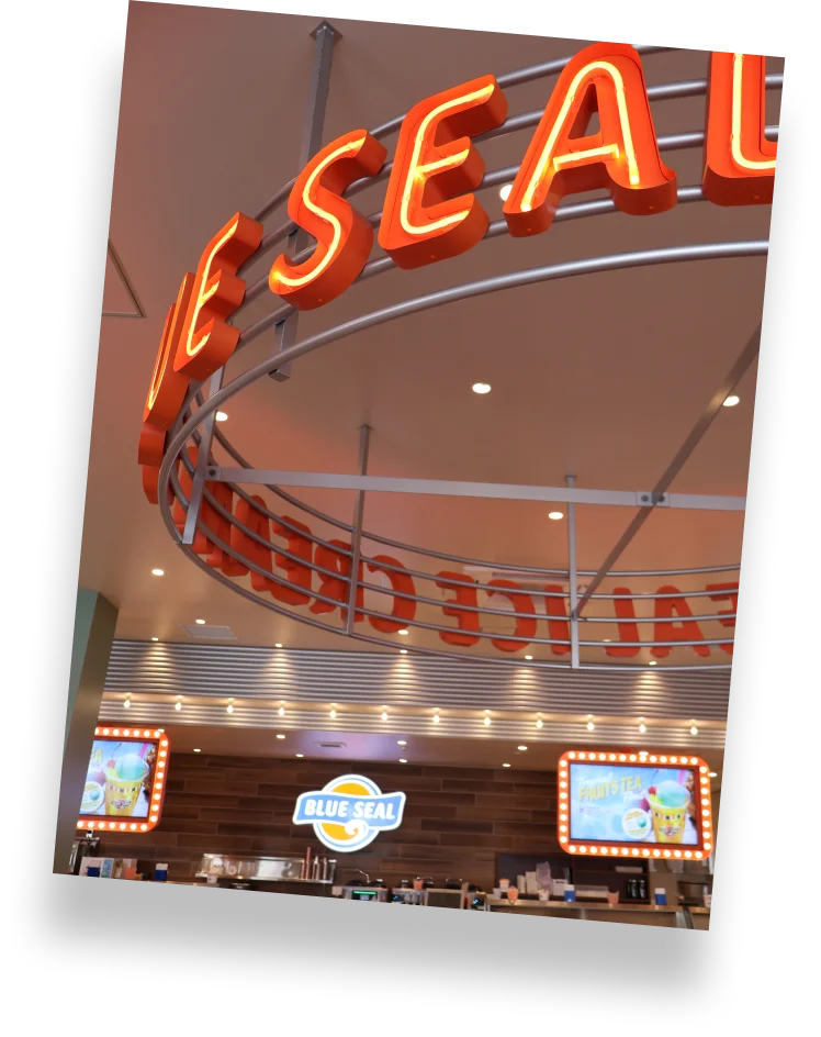 BLUE SEAL ICE CREAMのネオンサイン
