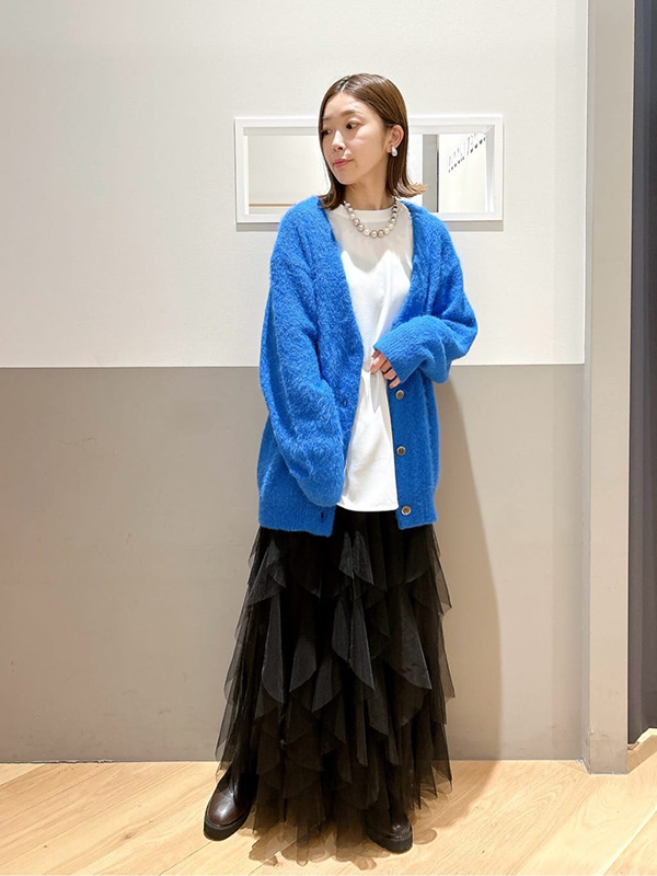 華やかなボリュームファーアウターのメリハリコーデ | 冬服 レディース