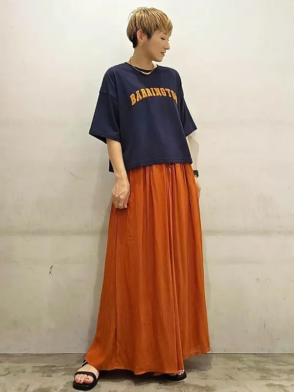②カラーは秋色を1点投入 | 気温32度 服装