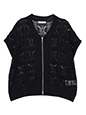 透かし編みZIPニットベスト | 気温32度 服装