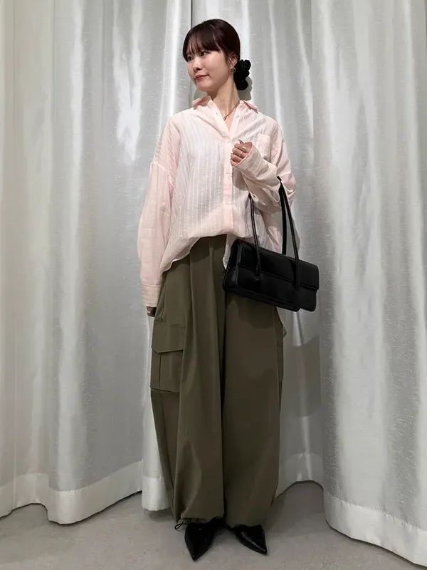 ③透け感を選ぶ | 春 夏 シアーシャツ コーデ