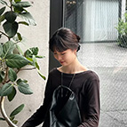 CHIFUMI / 160cm | 春 夏 シアーシャツ コーデ