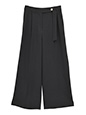 金釦アクセントベルトワイドパンツ | 冬服 レディース